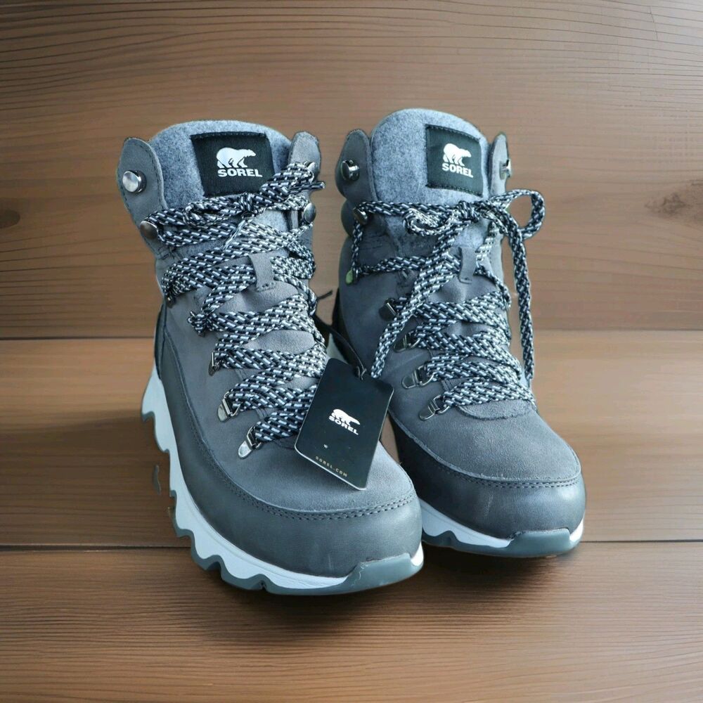 Sorel Waterproof Boots for Ladies, Quarry/Sea Salt, 9.5M